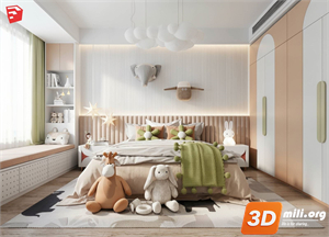 Children Room Scenes Skp FIles 